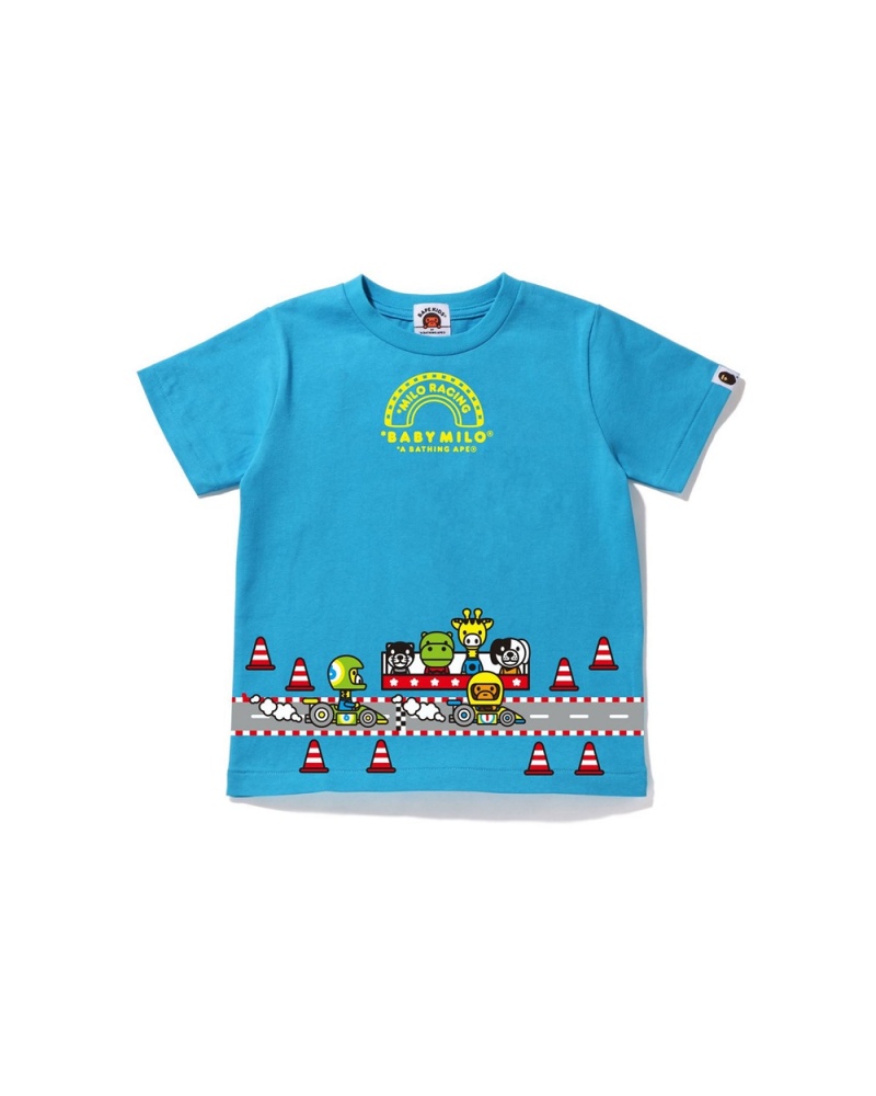 Bape Baby Milo Rennfahrer #6 Oberteile Kinder Blau | EUI-842930