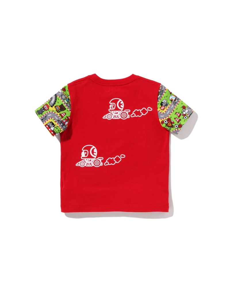 Bape Baby Milo Rennfahrer Friends Oberteile Kinder Hellrot | VLO-308279