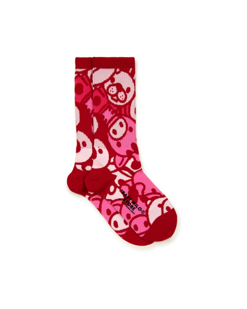 Bape Baby Milo Socken Damen Rosa | QUX-248507