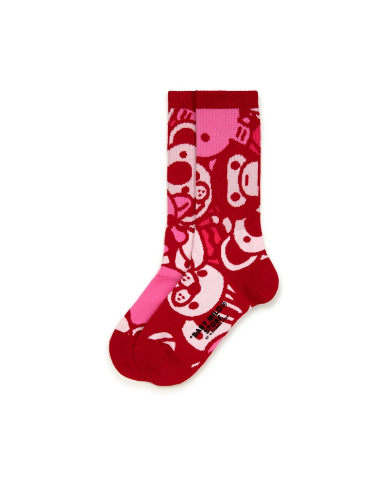 Bape Baby Milo Socken Damen Rosa | QUX-248507