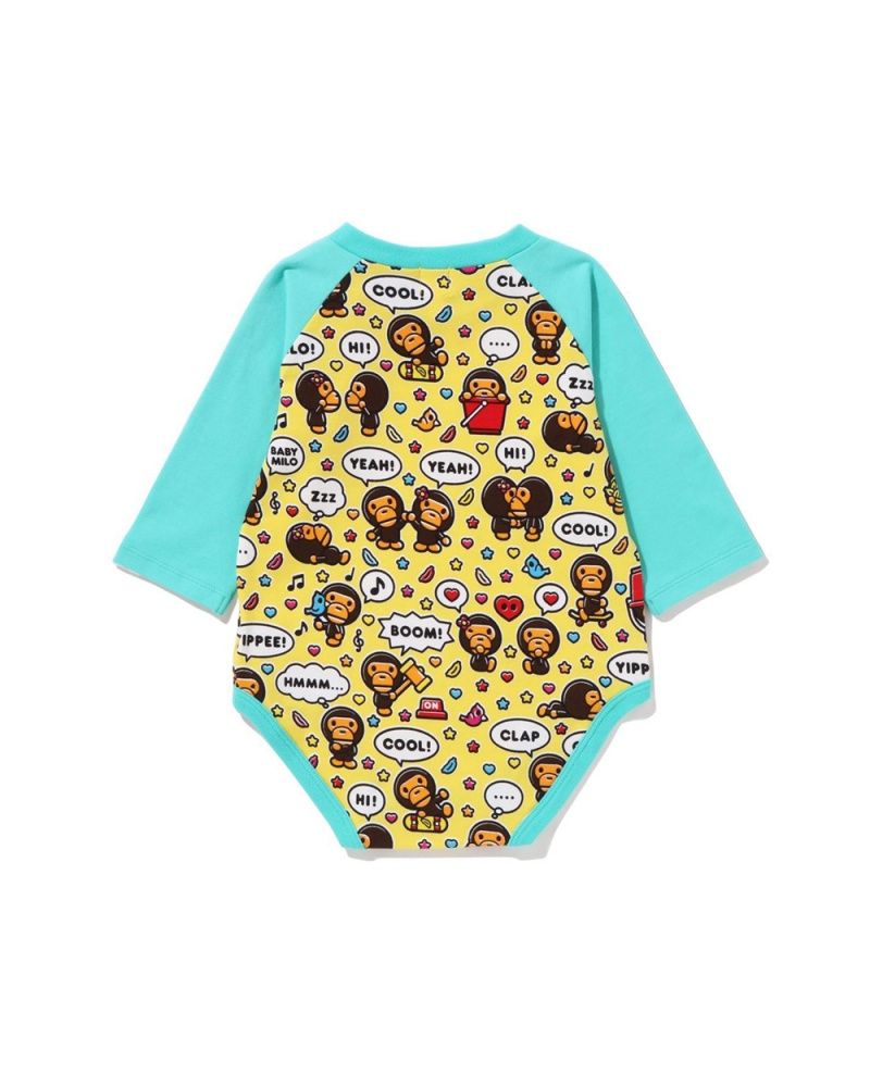 Bape Baby Milo Speech Balloon Bib Sets Kinder Mintfarben | WIH-638705