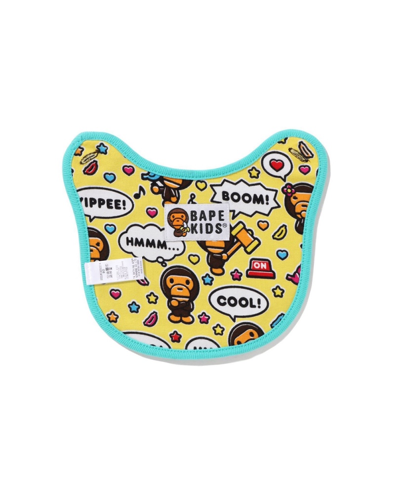 Bape Baby Milo Speech Balloon Bib Sets Kinder Mintfarben | WIH-638705