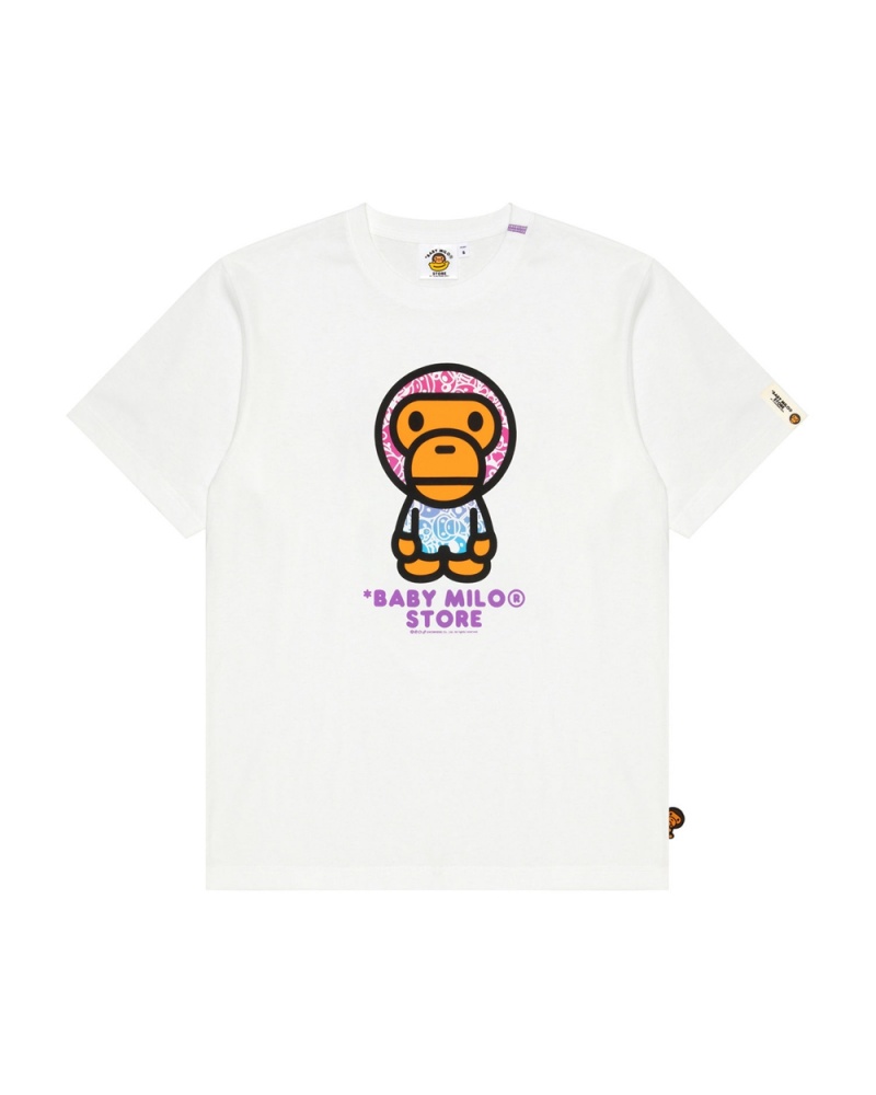 Bape Baby Milo T-shirts Damen Weiß | XLG-034618