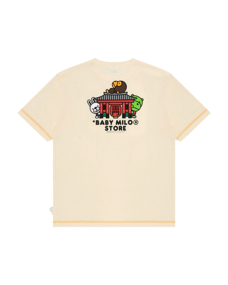 Bape Baby Milo T-shirts Herren Weiß | HPM-530716