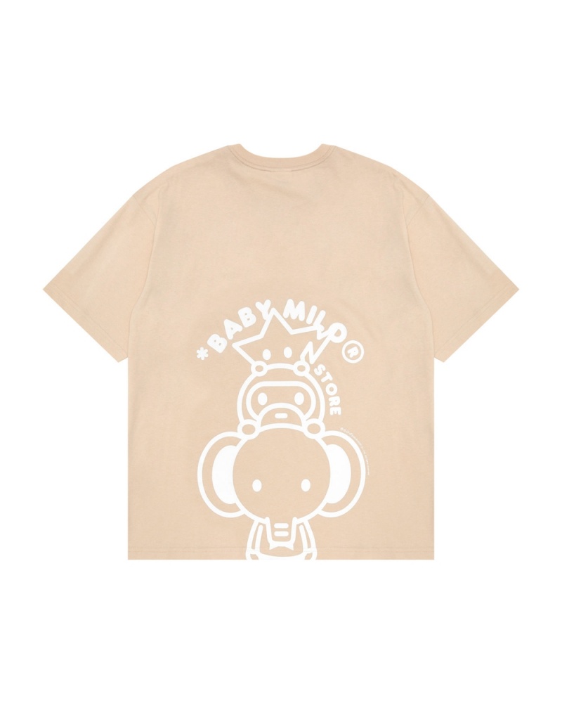 Bape Baby Milo boxy fit T-shirts Damen Beige | JZL-509317