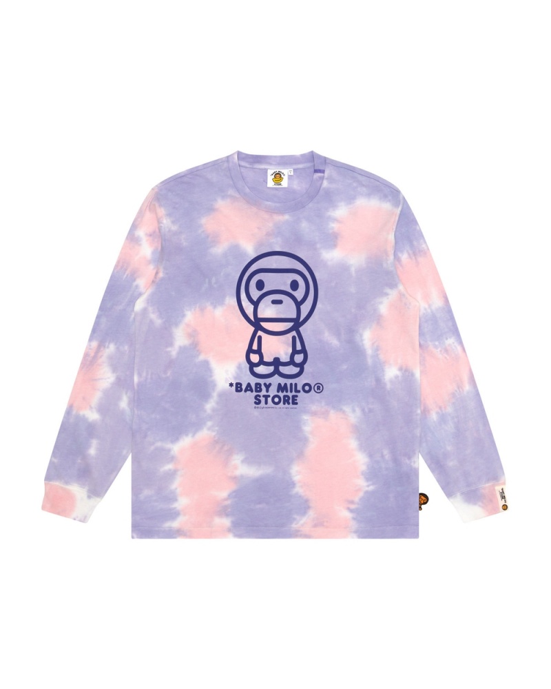 Bape Baby Milo long sleeve T-shirts Damen Lila | SCU-029814