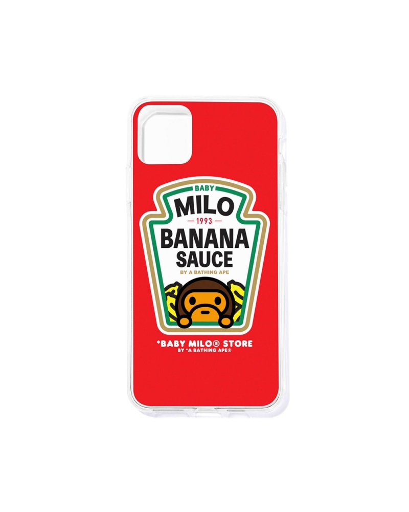 Bape Banana Sauce iPhone 11 Pro case Sonstiges Zubehör Damen Hellrot | ZBU-346782