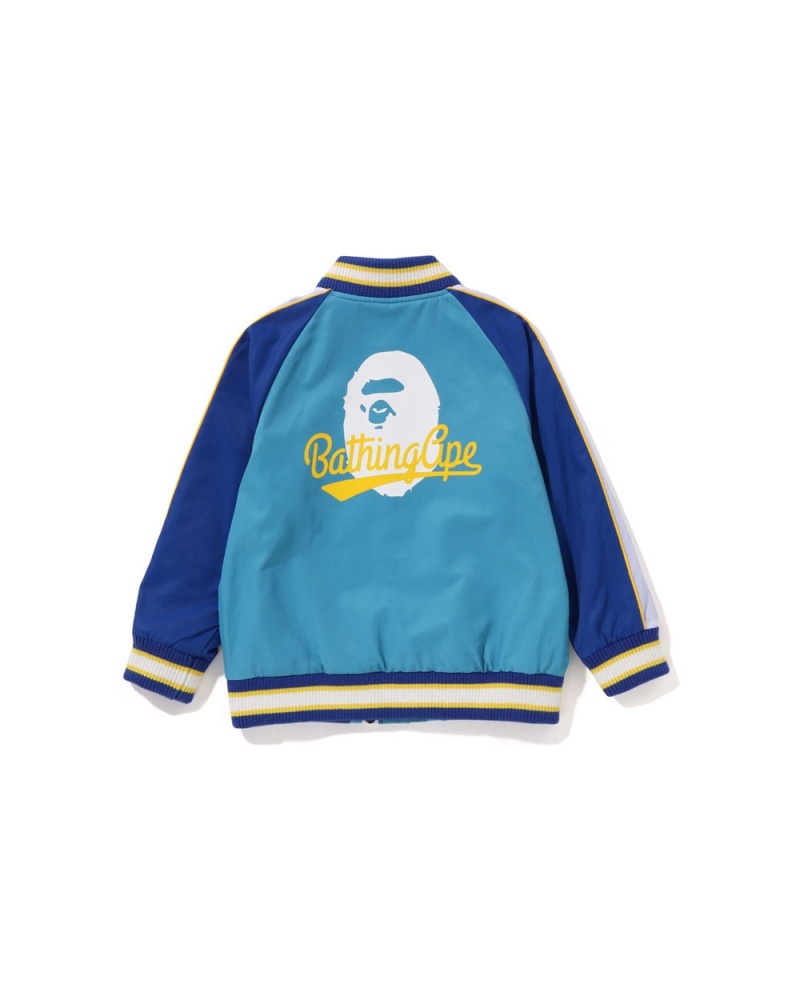 Bape Bathing Ape Patch Stadium Oberbekleidung Kinder Hellblau | PXC-751439