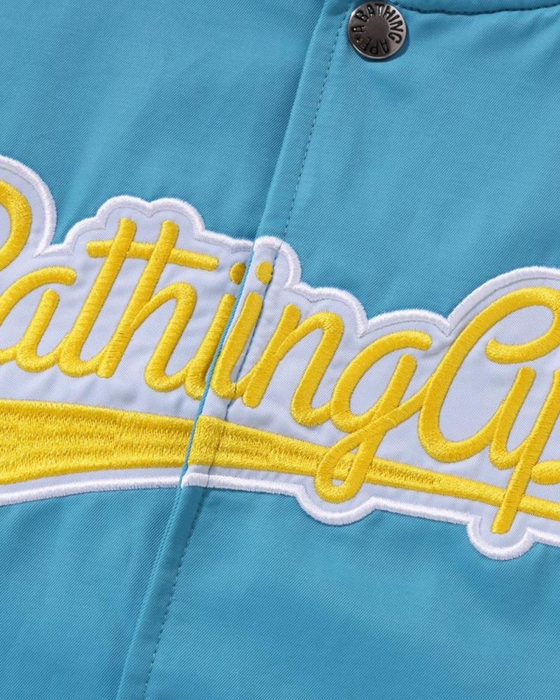 Bape Bathing Ape Patch Stadium Oberbekleidung Kinder Hellblau | PXC-751439