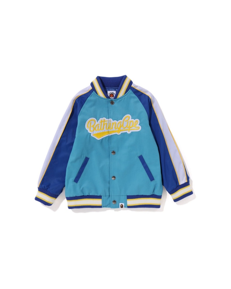 Bape Bathing Ape Patch Stadium Oberbekleidung Kinder Hellblau | PXC-751439