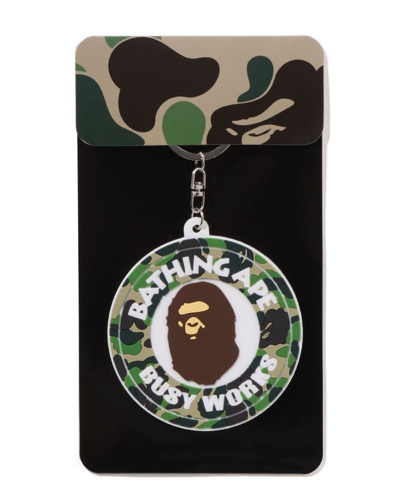 Bape Busy Works Schlüsselringe Herren Grün | MHV-057213