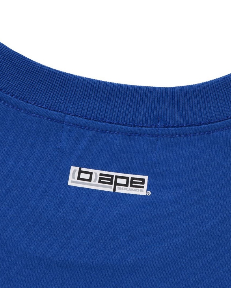 Bape By Bathing Ape T-shirts Herren Königsblau Blau | EAI-207915