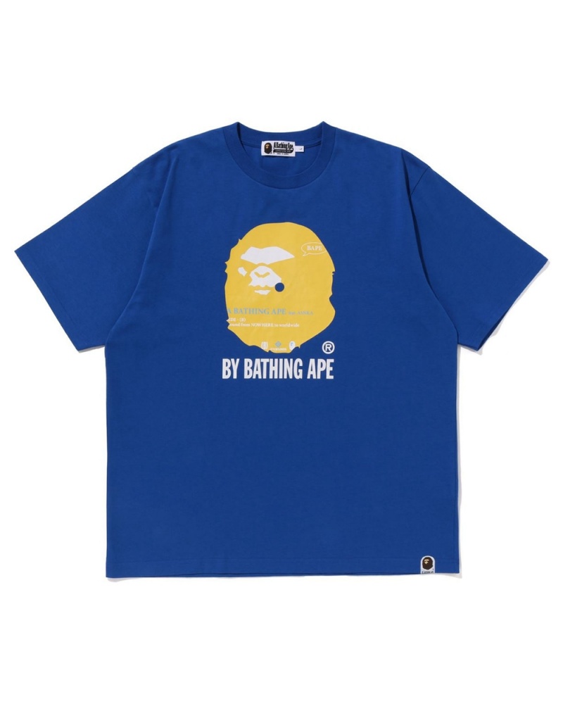 Bape By Bathing Ape T-shirts Herren Königsblau Blau | EAI-207915