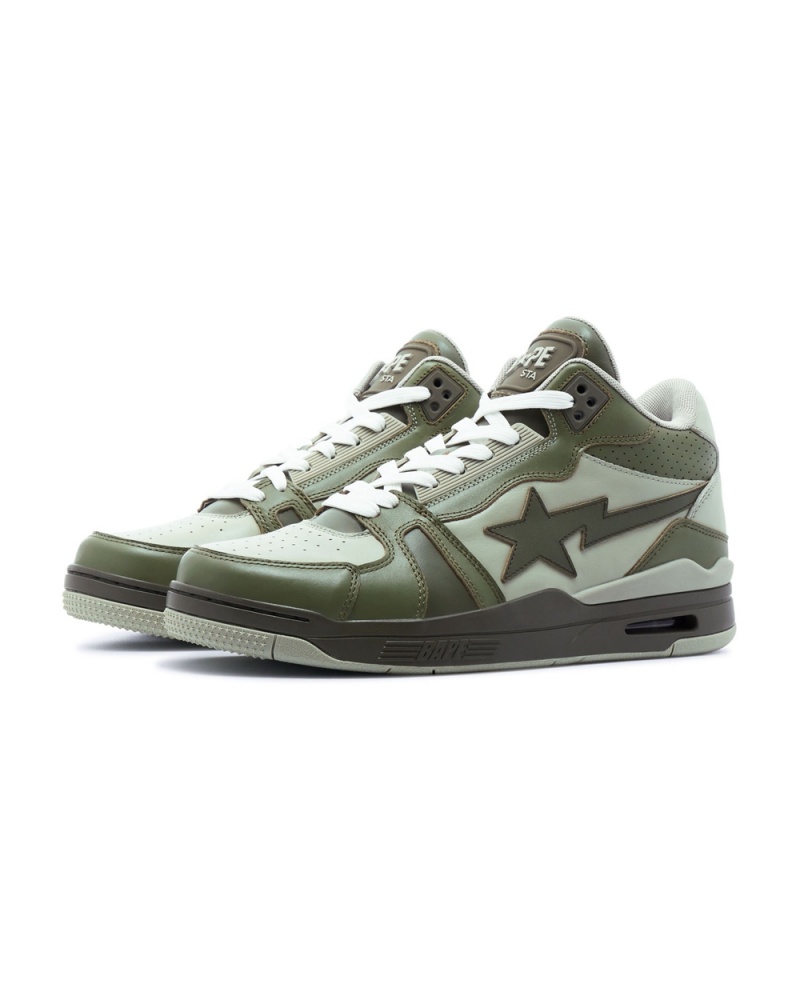 Bape Clutch STA #1 Sneakers Herren Grün | NSD-630928