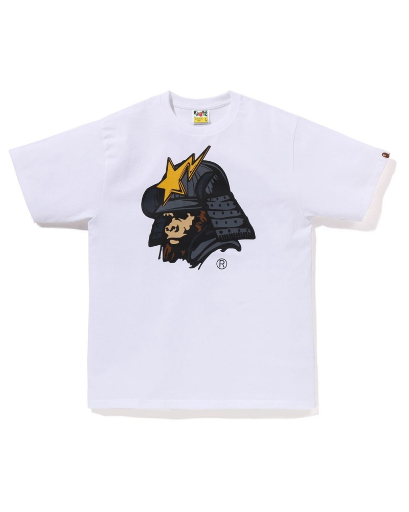 Bape General Kabuto T-shirts Herren Weiß | PJM-982634