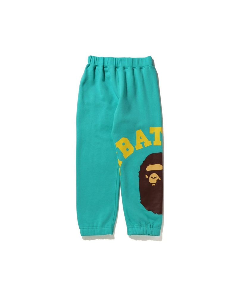 Bape Giant College Sweat Unterteile Kinder Mintfarben | SMU-614325