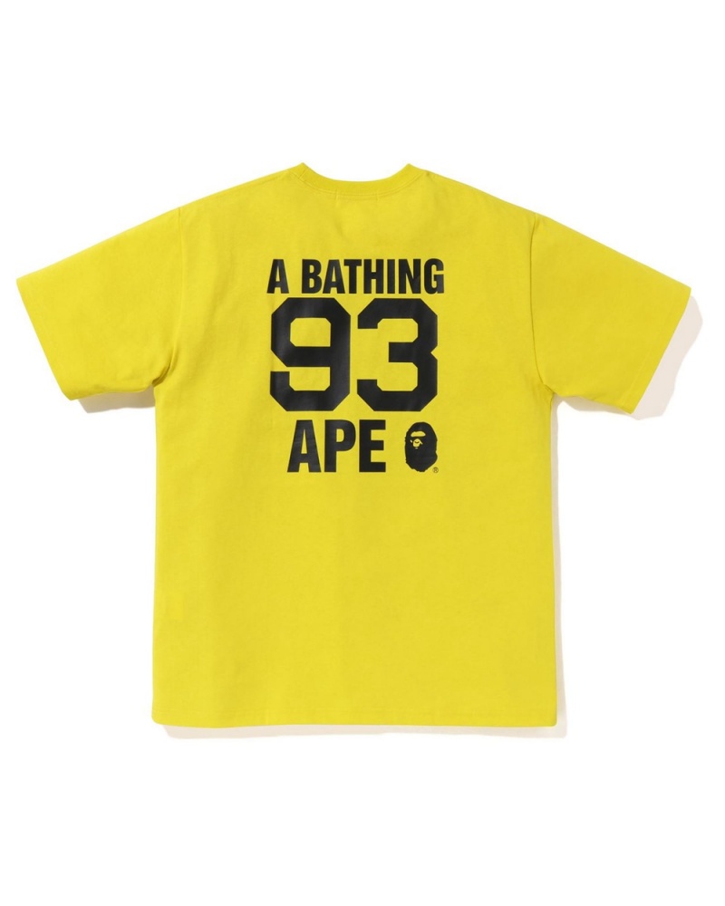 Bape Logo T-shirts Herren Gelb | EMA-237068