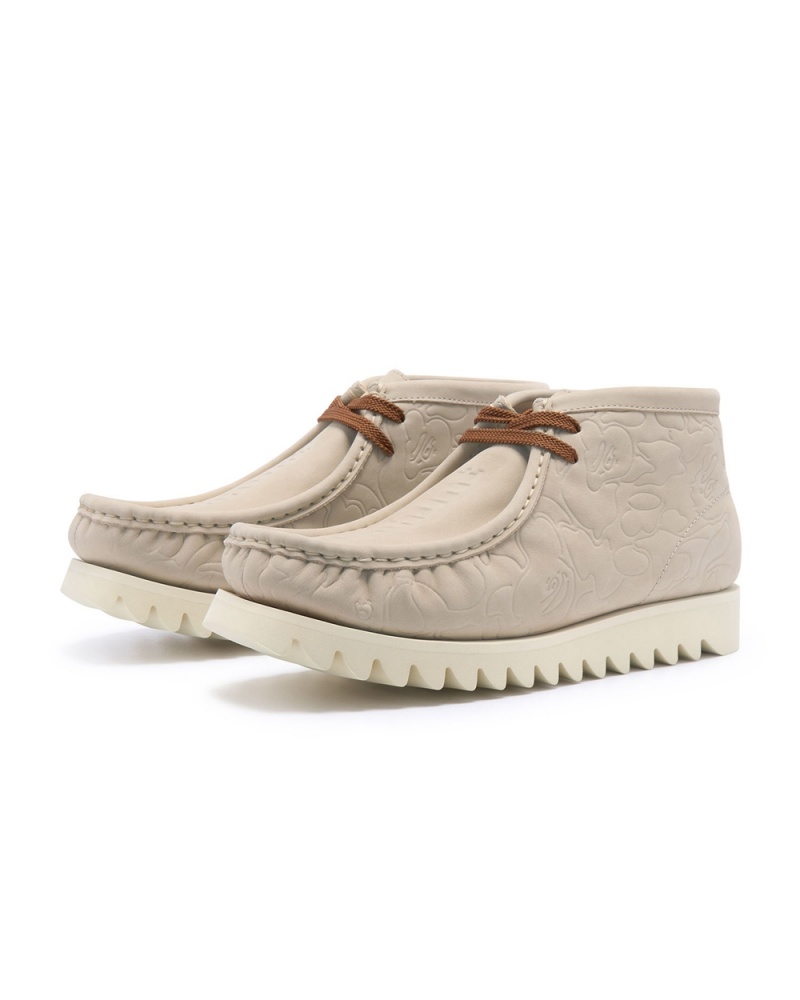 Bape Manhunt #1 Stiefel Herren Beige | THP-540719