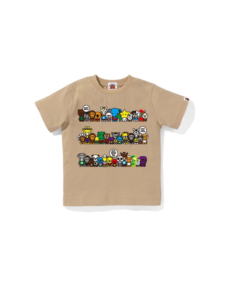 Bape Milo A To Z Hoop Oberteile Kinder Beige | APL-605824