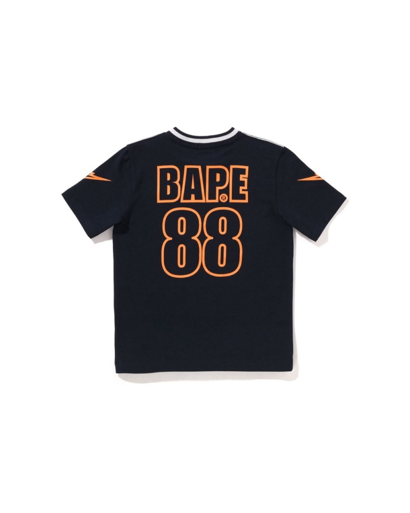 Bape Moonface Football Oberteile Kinder Navy Blau | AGP-241963