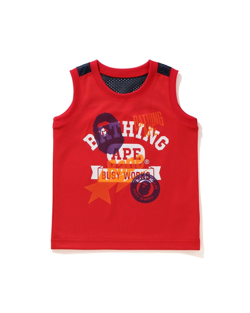 Bape Multi Print tank Oberteile Kinder Hellrot | BCD-150379