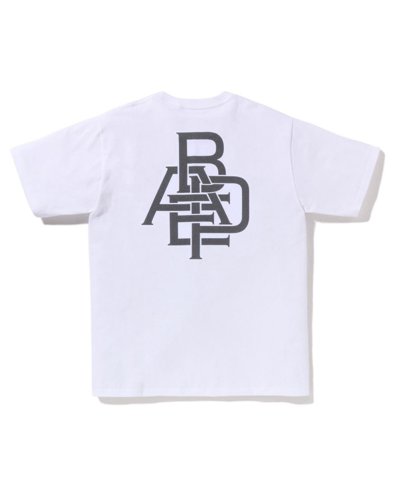 Bape Pigment Logo T-shirts Herren Weiß | YAM-708569