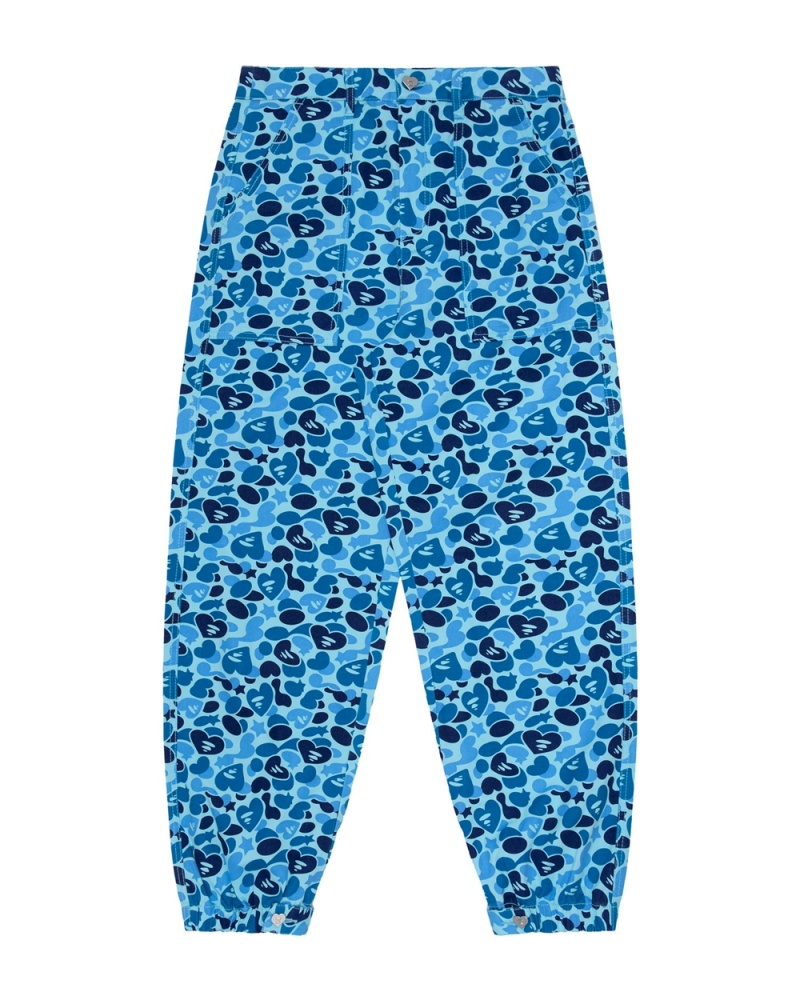 Bape Printed cargo Hose Damen Hellblau | UIC-084293