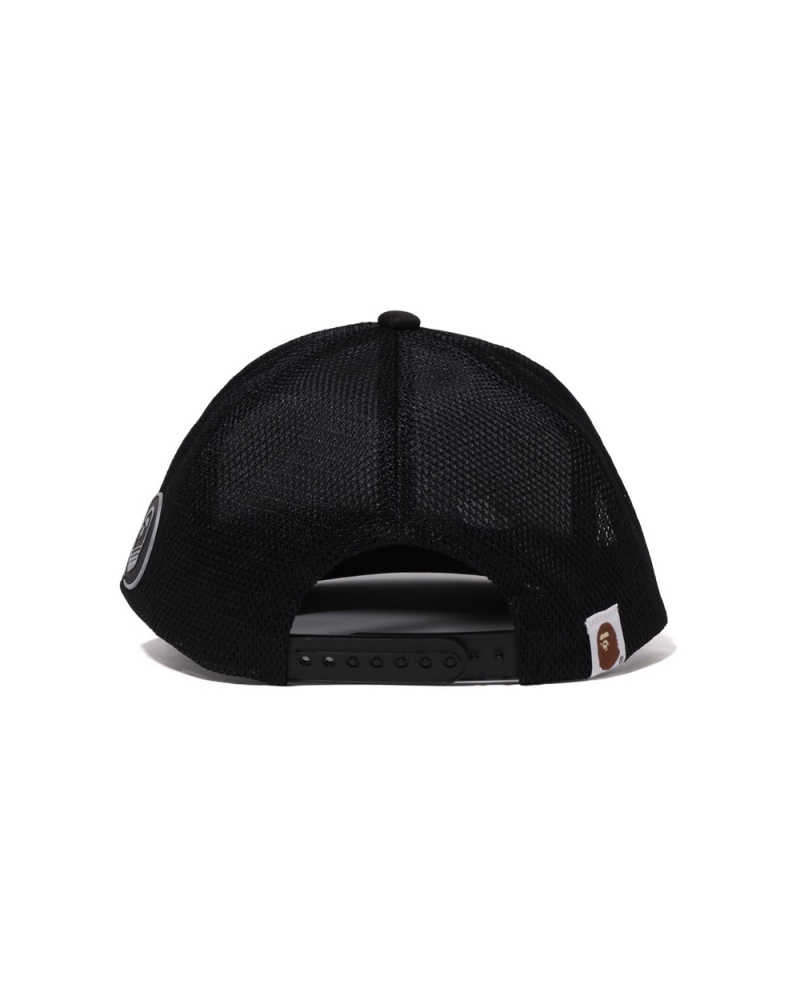 Bape Racer Mesh Hüte Herren Schwarz | MYK-271836