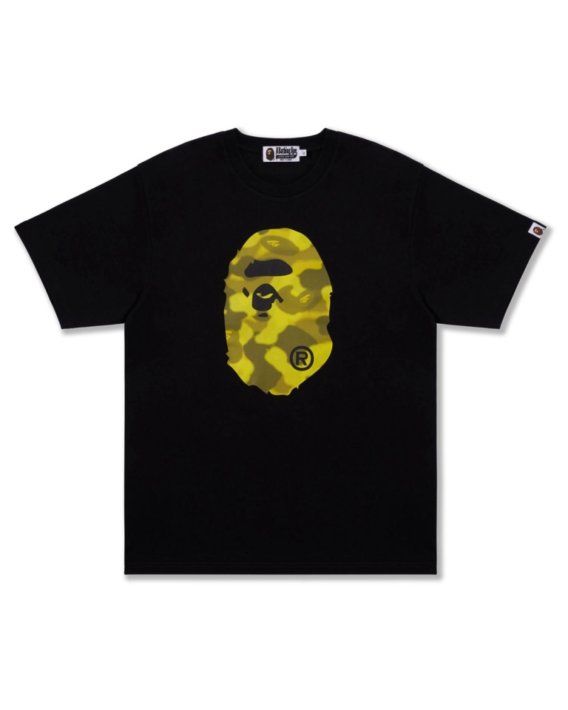 Bape Radiation Big Ape Head T-shirts Herren Schwarz | ZFD-153428