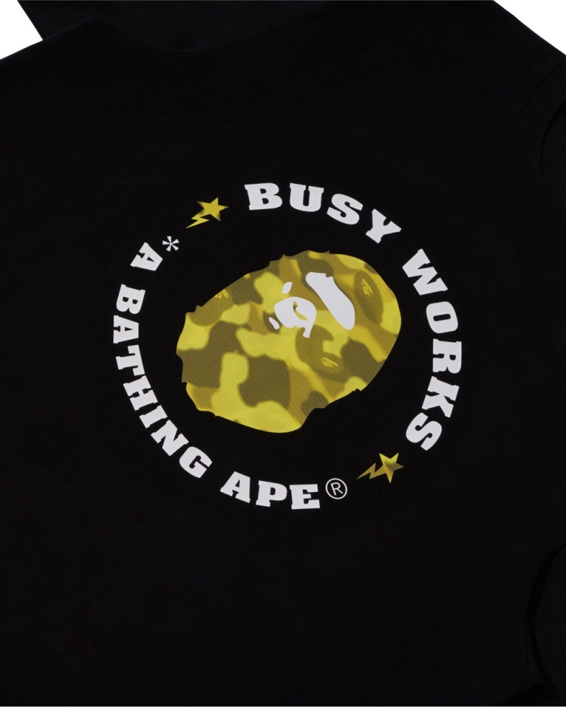 Bape Radiation Busy Works T-shirts Herren Schwarz | LRS-643985