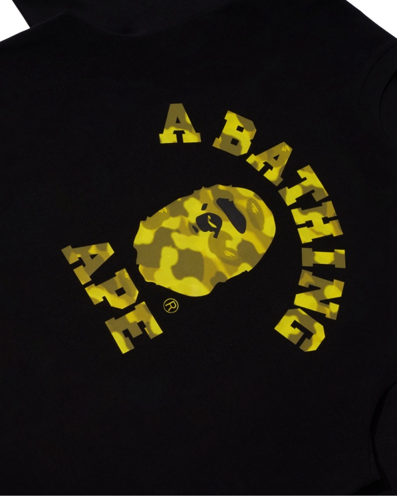 Bape Radiation College T-shirts Herren Schwarz | AJN-472150