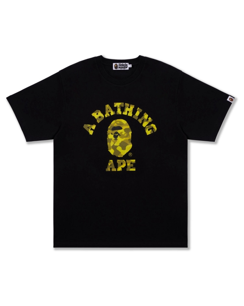 Bape Radiation College T-shirts Herren Schwarz | AJN-472150