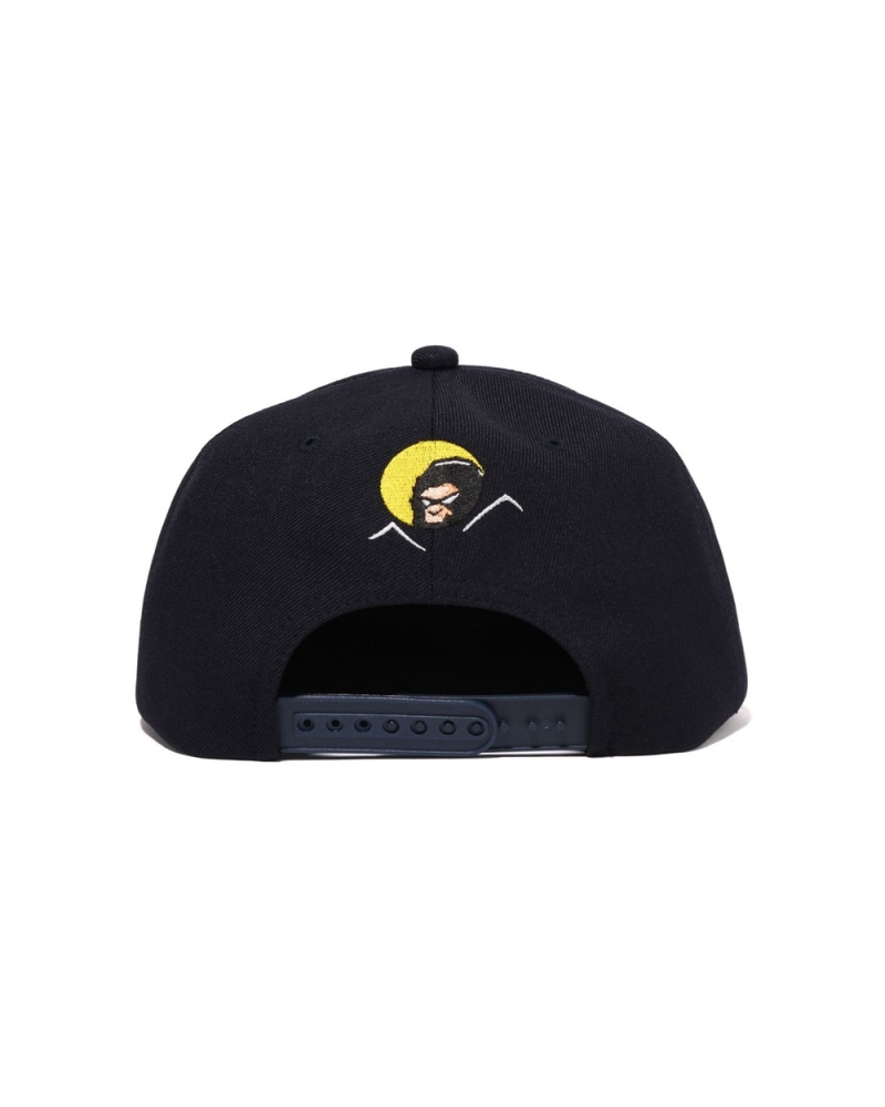 Bape Shadow Snap Back Hüte Herren Navy Blau | QLS-023196