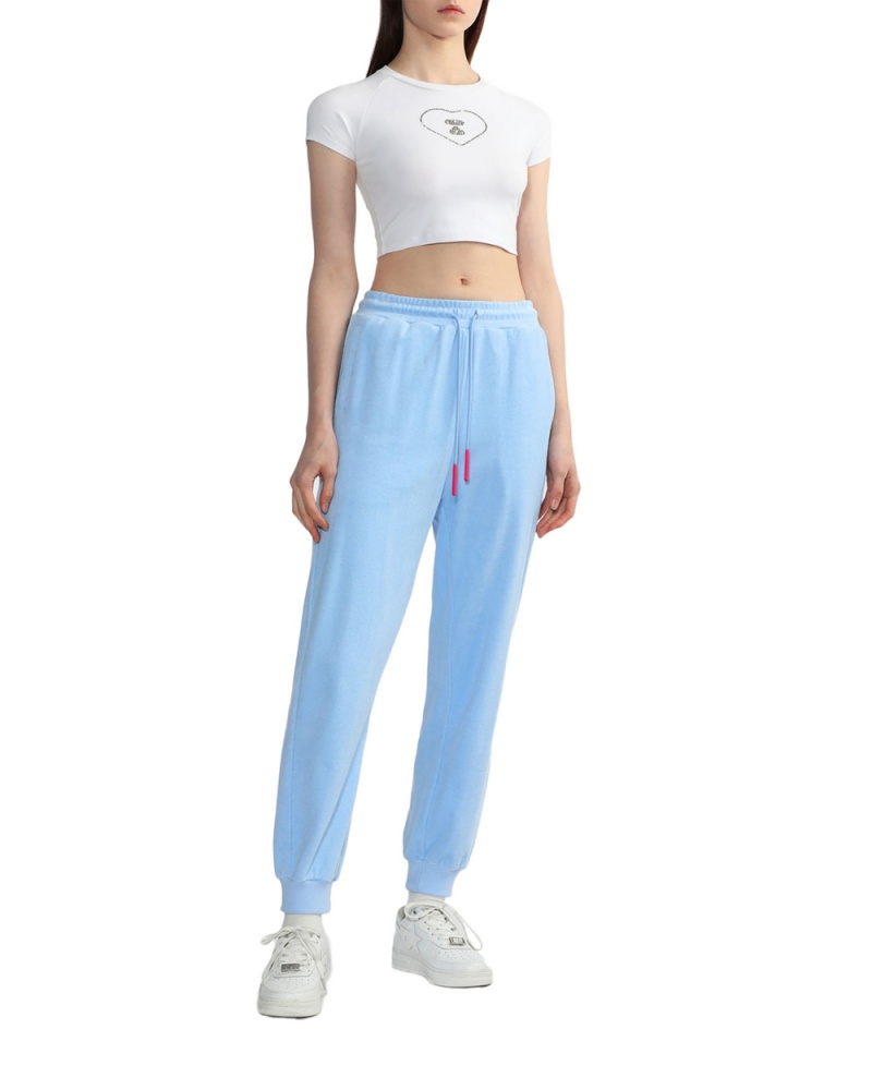 Bape Towelling track Hose Damen Blau | KCI-058342