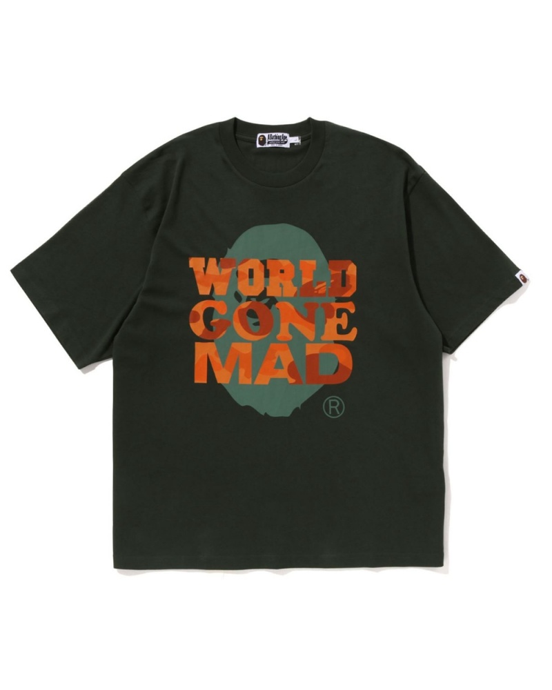 Bape Wgm T-shirts Herren Grün | XKM-074381