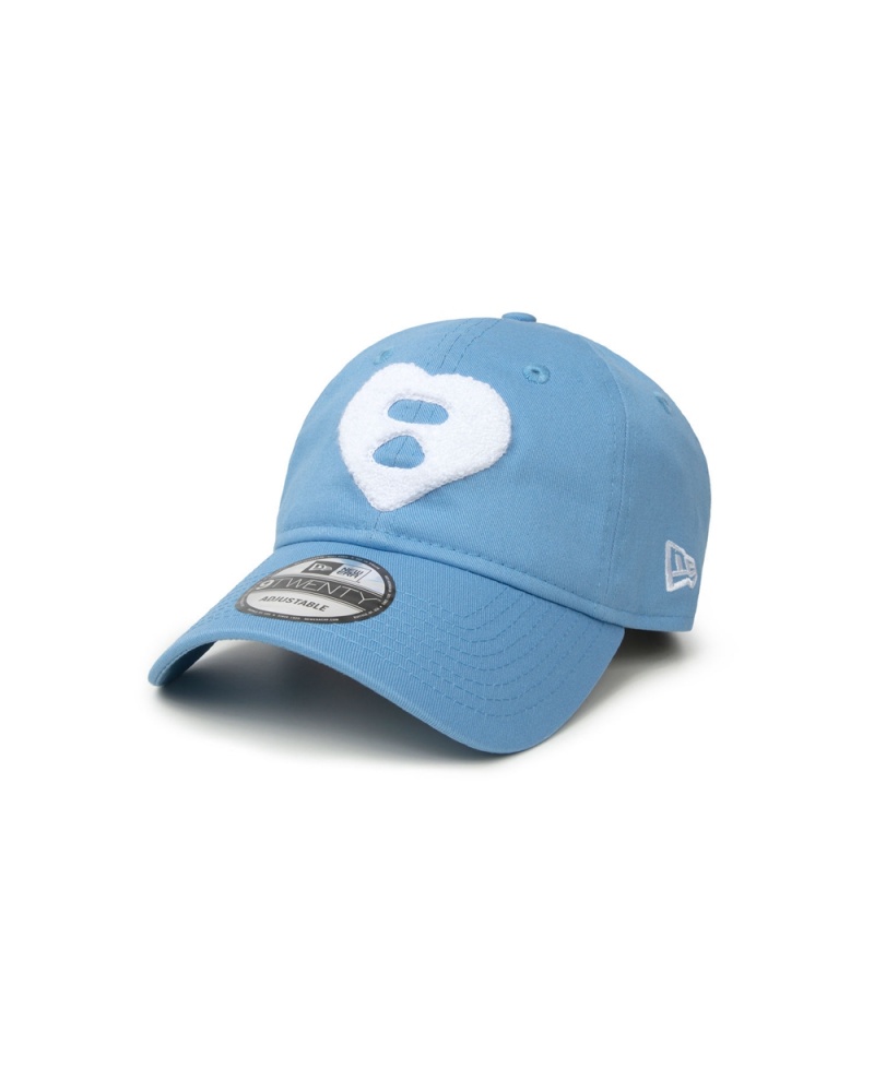 Bape X New Era logo Hüte Damen Blau | LTN-612097