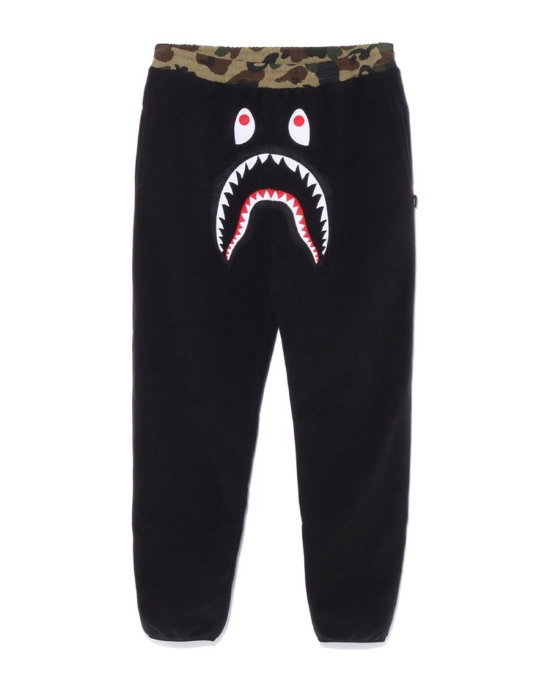 Bape X Polartec 1st Shark Hose Damen Schwarz | OBE-026743