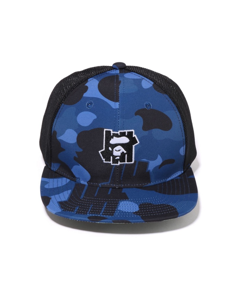 Bape X UNDFTD Mesh Hüte Herren Navy Blau | AOX-671854