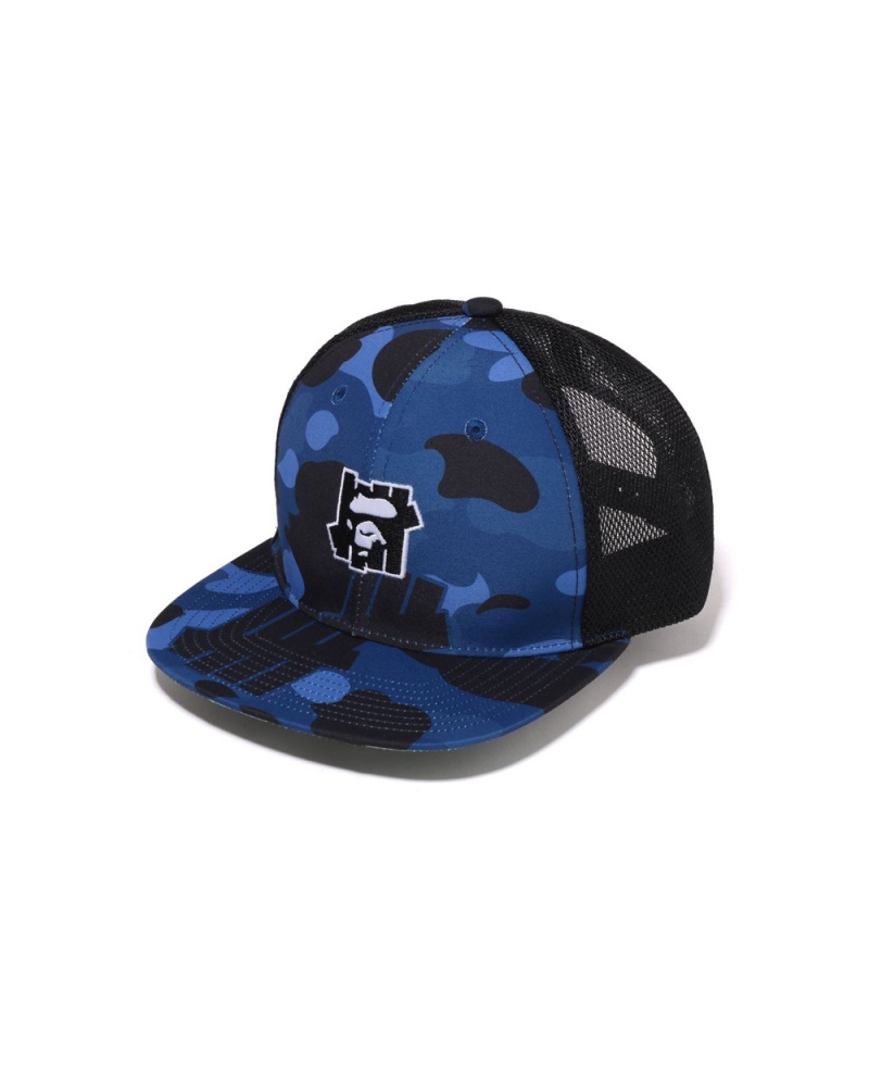 Bape X UNDFTD Mesh Hüte Herren Navy Blau | AOX-671854